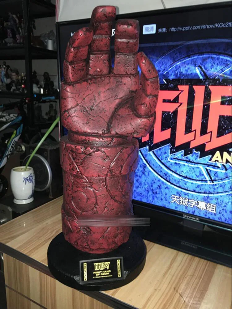 1:1 Масштаб жизни Размер Prop Hellboy правая рука Doom Реплика Новинка|hand scale|hand prop |