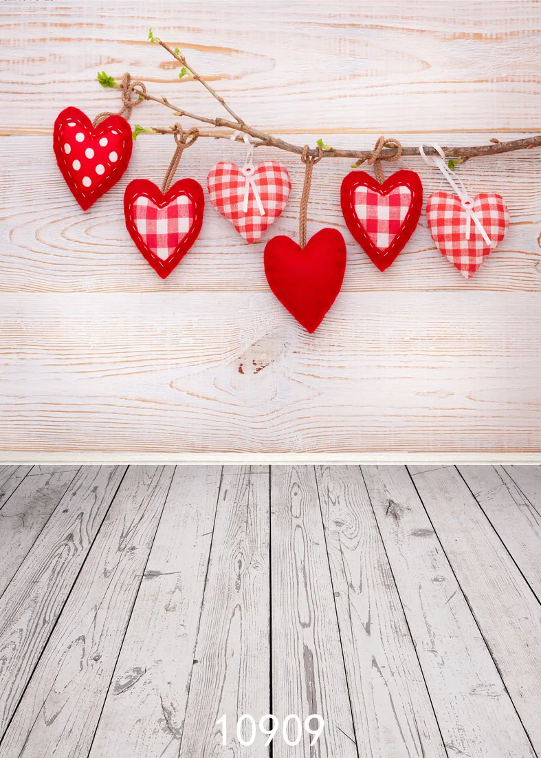Фоны для фотостудии 5X7ft Valentine Red Hearts Love Sayings виниловые печатные Фото фоны фото