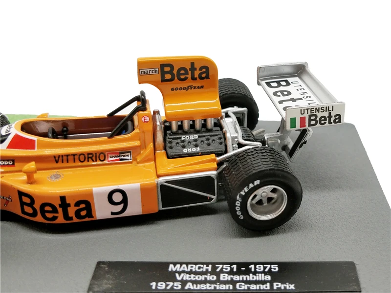 1:43 гоночный марта 751 1975 Гран-при Австрии No9 V. Brambilla литья под давлением Модель автомобиля Миниатюрный транспортного средства