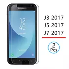 Закаленное стекло для samsung j3 j5 j7 2017, 2 шт., защитное стекло, Защитная пленка для экрана телефона, защитная пленка на galaxy j 3 5 7 3j 5j 7j