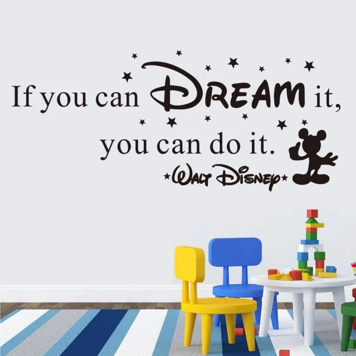 If You Can Dream it наклейки на стену для детских комнат виниловые детские детской