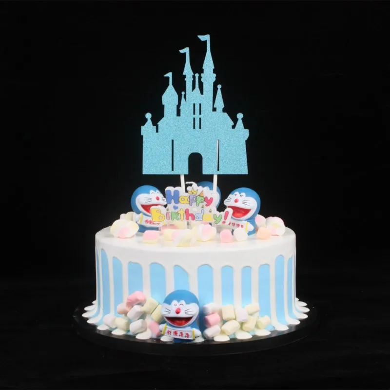 Cake birthday card Christmas castle flag party baking decoration | Игрушки и хобби