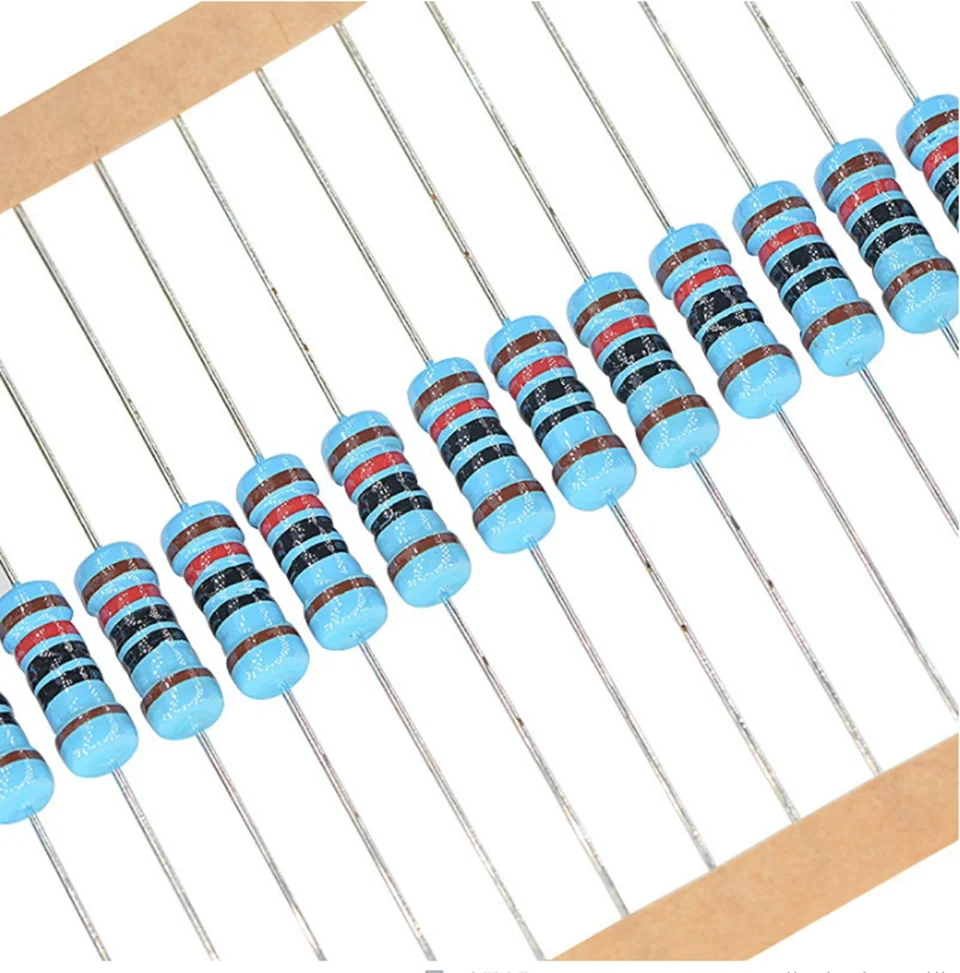 

1W resistance 1% 122 kinds*10=1220pcs 0.33 ohm-2.2M metal film resistor package