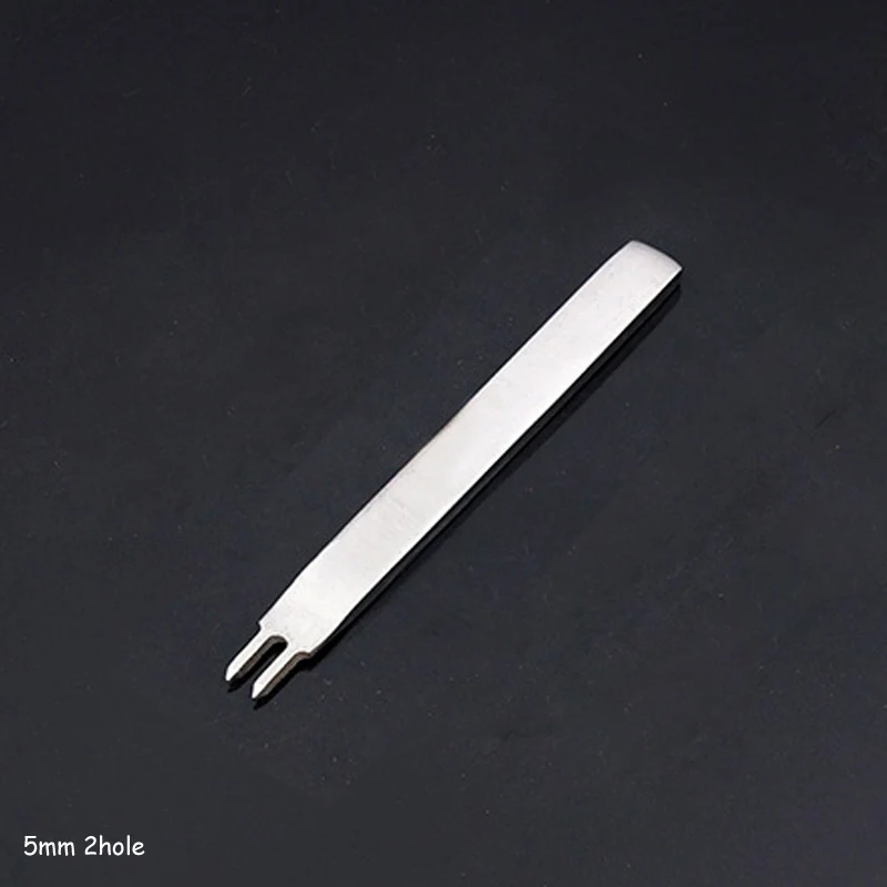 5mm 2hole Дыроколы, кожаная сумка, бытовых швейных 1 шт. перфорации для шнуровки для сшивания удар 3/4/5/6 мм кожаное ремесло набор 1/2/4/6 зубцами - Цвет: 5mm 2hole
