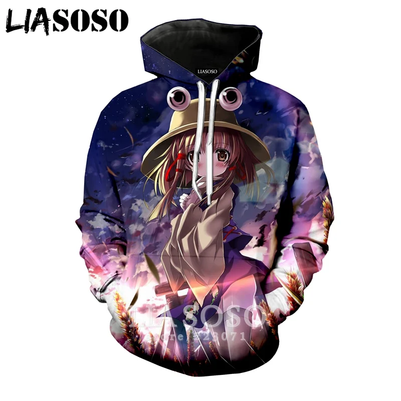 LIASOSO Зимний новый модный свитшот 3D принт для мужчин и женщин Аниме TouHou проект