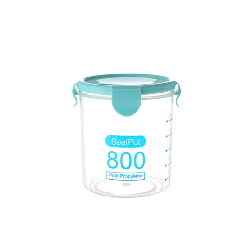 1 шт. влагостойкие прозрачные пластиковые герметичные банки контейнер для