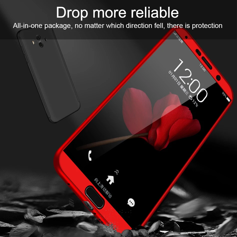 Crouch 360 Degree Full Protective Phone Cases For Huawei P20 Lite Case Hard Cover P9 P10 Mate 10 Coque |