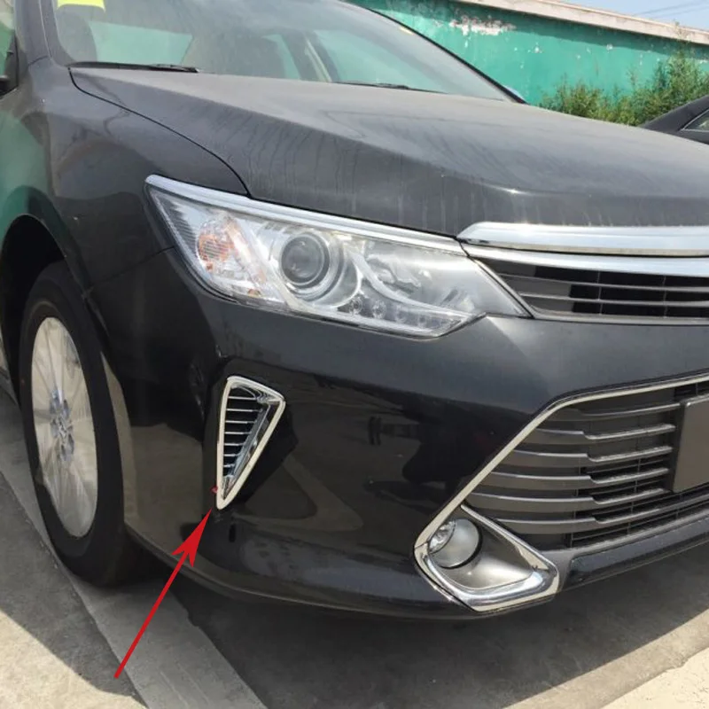 Для Toyota Camry 2015 ABS Хромированная передняя решетка вентиляционного отверстия