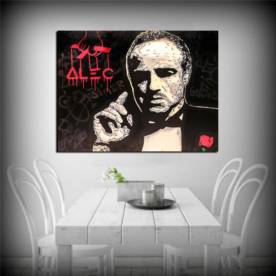Alec Monopolys Godfather HD Wall Art Холст с печатью постера живопись декоративная для офиса