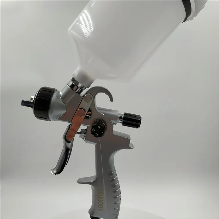 319 1.3mm nozzle SOONRISE 319 пистолет для покраски автомобиля, HVLP пистолет-распылитель, 600cc пластиковая чашка гравитационного типа, 1,3 мм сопло - Цвет: 319 1.3mm nozzle