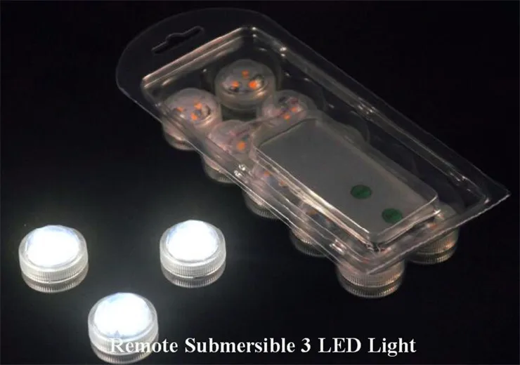 20 шт. свадебное украшение с дистанционным управлением погружной светодиодный