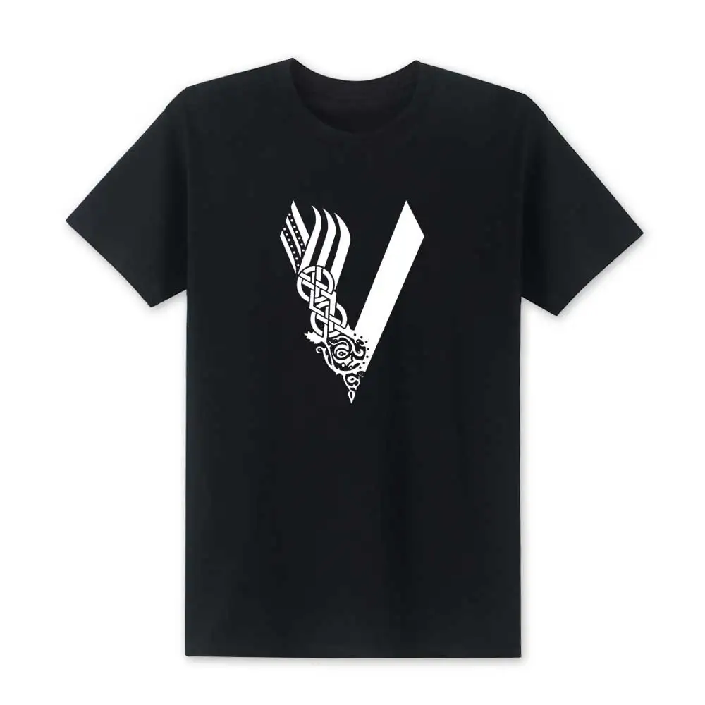 2018 Дешевые Продажа 100% хлопок Лето Викинги Для мужчин футболка новых печатных