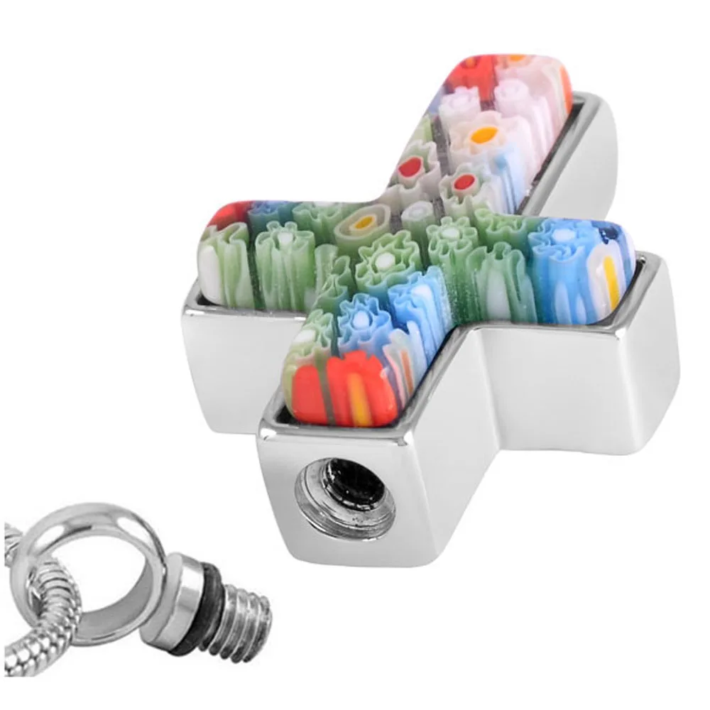 MJD8546 модный серебряный крест из нержавеющей стали Ожерелье Мужчины Женщины