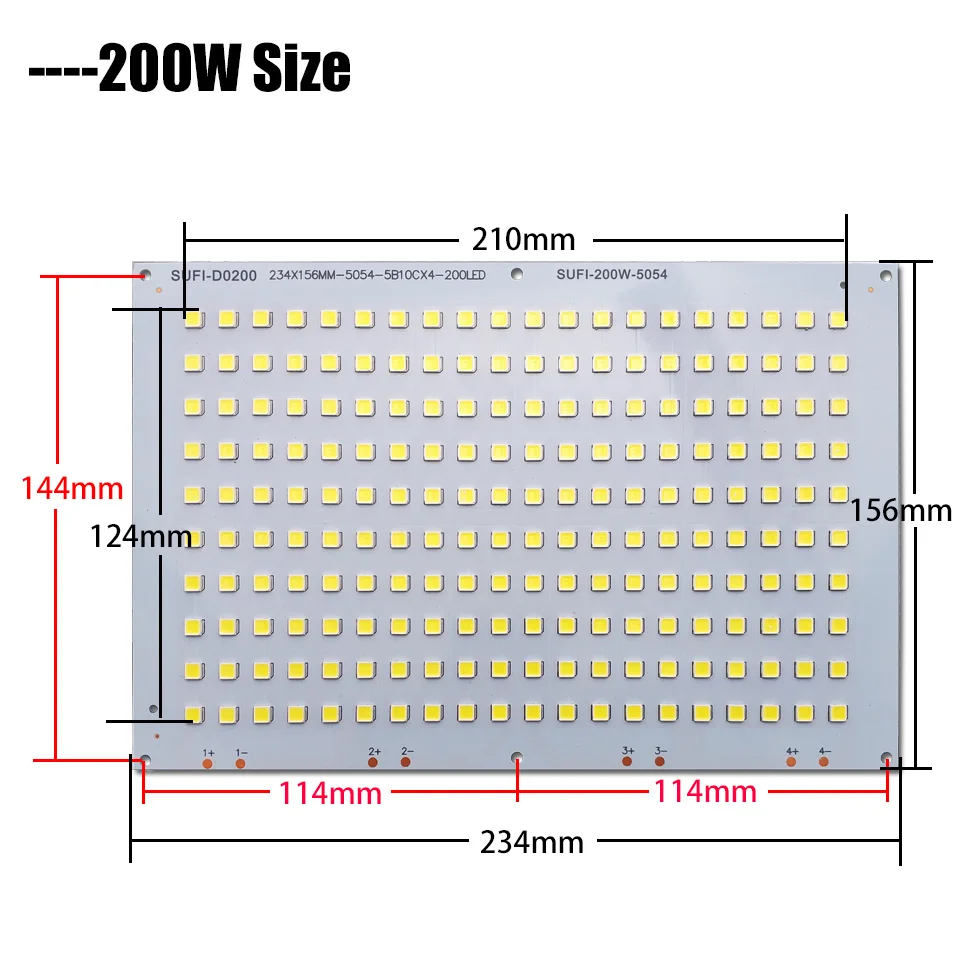 10W 20W 30W 50W 100W 150W 200 W Полный Мощность Светодиодный прожектор Источник SMD5054 светодиодный доска для самодельные Украшения для волос 10 20 30 50 100 150 200 W прожектор