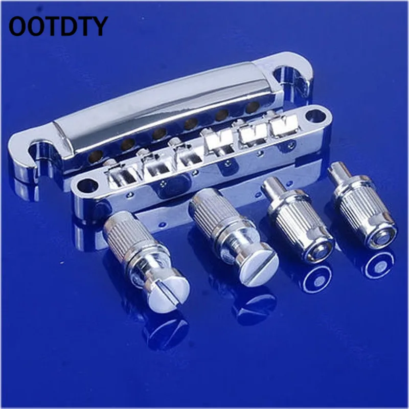 OOTDTY хромированный гитарный мост мелодия о матический хвостик для Les Paul LP Style Set