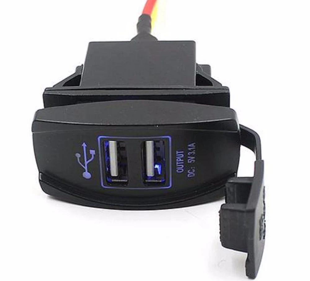 ALLOYSEED 5V 3.1A Выход Dual USB штыревой частью соединения Зарядное устройство Мощность