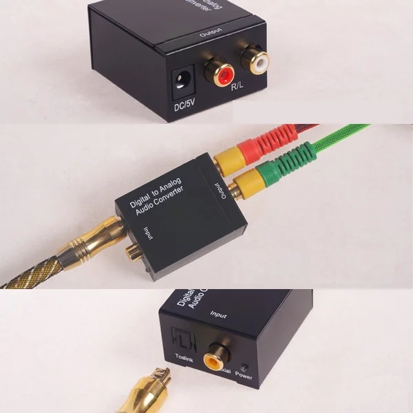 Оптовая продажа оптовая преобразователь цифрового сигнала в аналоговый L/R SPDIF RCA