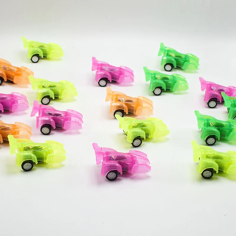 5 шт./лот прозрачная красочная пластиковая мини модель спортивного автомобиля