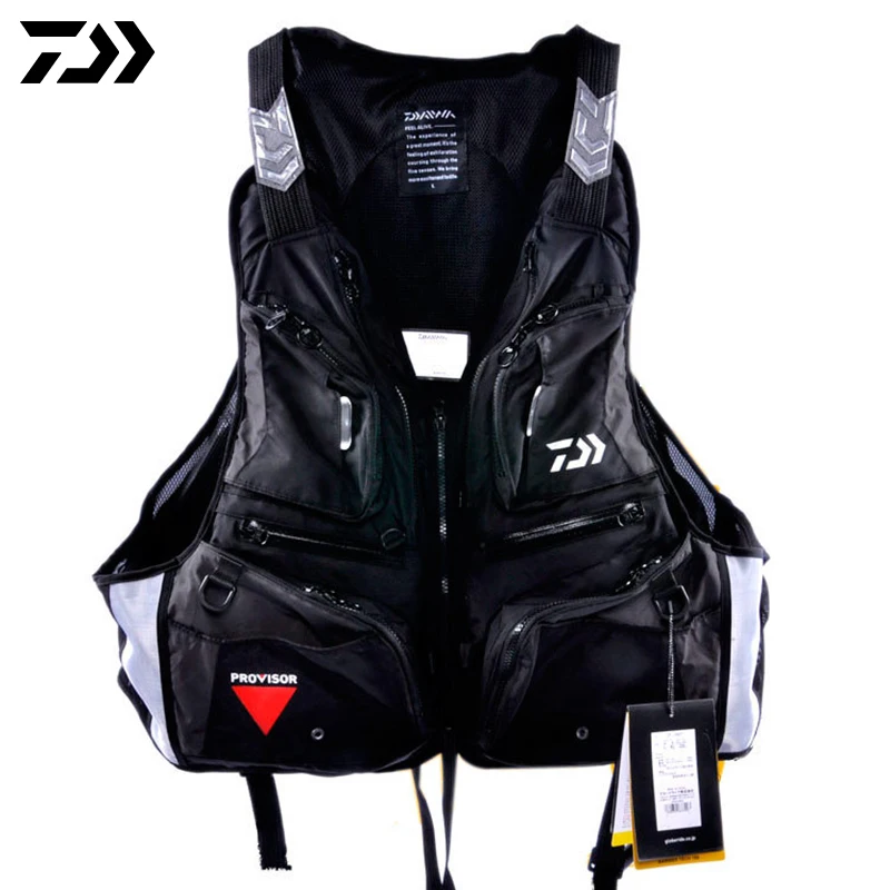 Daiwa рыболовный жилет профессиональный открытый жилет для рыбалки дышащий Быстросохнущий рыболовные куртки мульти-карман безопасные рыболовные жилеты