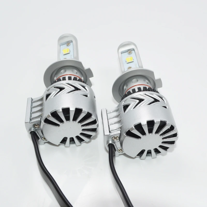 Фар автомобиля H7 LED 72 Вт супер яркий 12000LM LED автомобильных фар Светодиодные лампы источник света