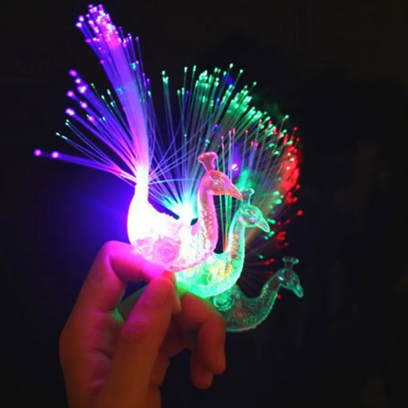 1 шт. со смешными героями из мультфильмов Павлин пальчиковая лампа игрушки для