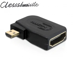 

(100pcs/lot) 90D left Angled Micro HDMI adapter for Droid X EVO 4G