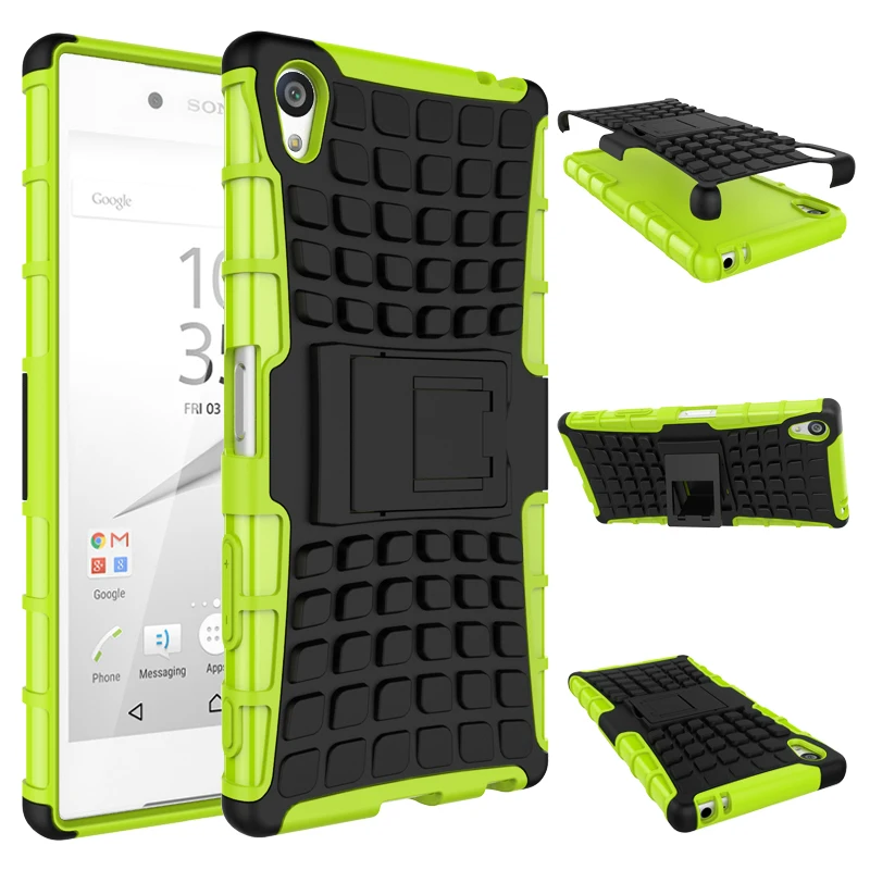 Чехол для Sony Z5 Premium E6833 E6883 Heavy Duty Armor Противоударная гибридная подставка жесткий