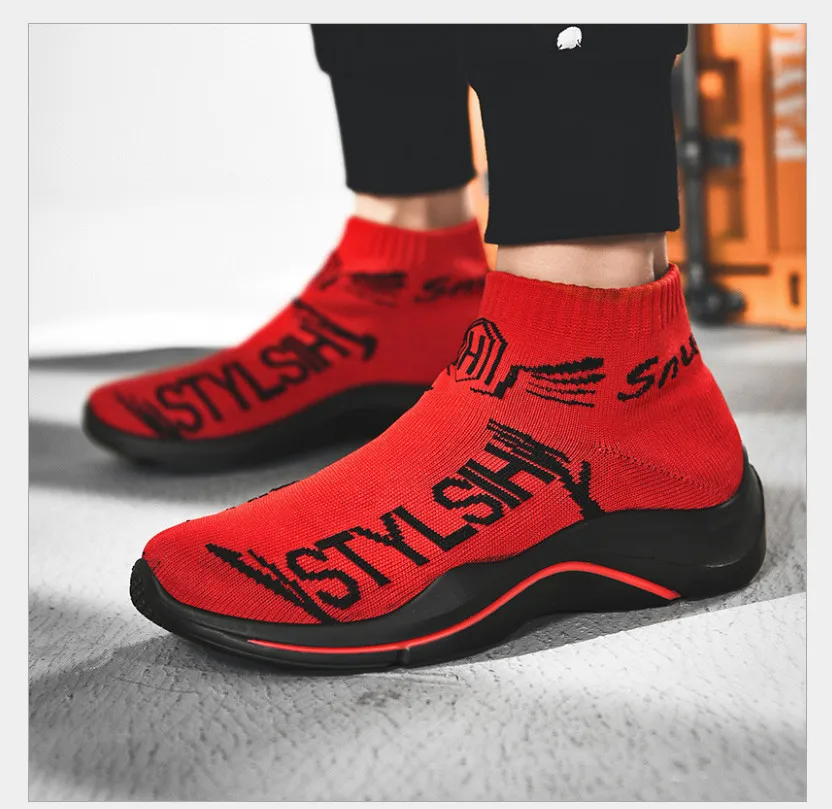 Беговая Обувь; Новинка года; сезон весна; обувь для бега; вязаные носки; дышащая амортизирующая износостойкая легкая мужская обувь для бега