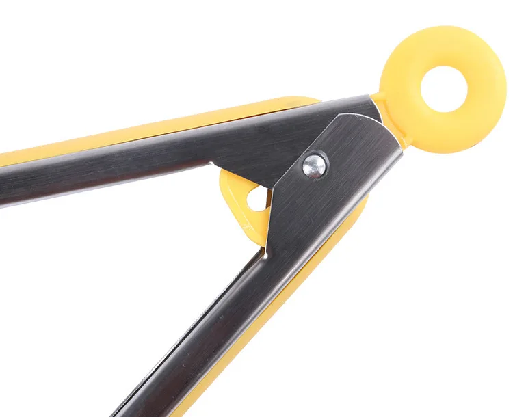 1 шт. Пластик Кухня щипцы для барбекю Нержавеющая сталь зажим сервировки