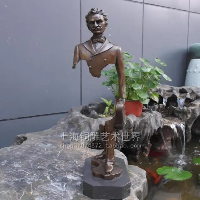 Абстрактная скульптура музыкальная Стросс скрипка европейская Медная