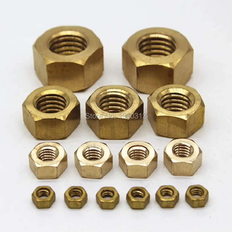 1000 шт./лот DIN934 M3 латунные гайки шестигранные метрические|nut bolt and washer|m3 interiornuts standard