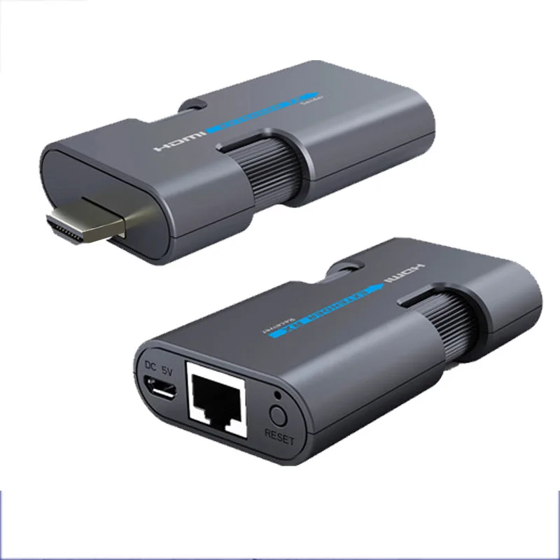 Mini hdmi расширитель 50 m нет необходимости HDMI кабели и Мощность адаптер 1080 P