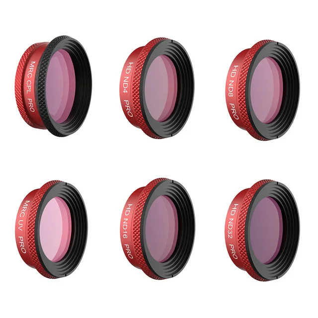 UV ND4 8 16 32 CPL PGYTECH DJI MAVIC Air Профессиональный фильтр объектива UV CPL ND4 ND8 ND16 ND32 профессиональные фильтры Комплект для DJI MAVIC камера воздушного дрона - Цвет: UV ND4 8 16 32 CPL