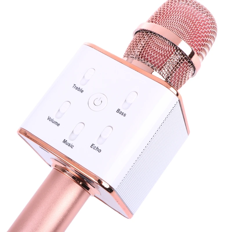 Новый беспроводной микрофон для караоке Bluetooth колонка трек объемный звук голос
