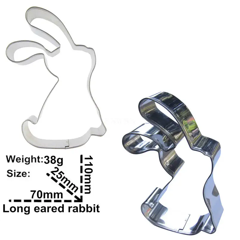 Кролик с длинными ушами украшения торта помадки резаки инструменты пасхальное