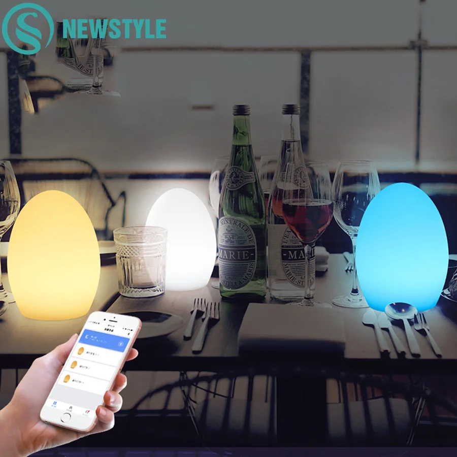 Touch Control Wifi Smart Light Egg Colorful RGB USB Led Night IP65 Waterproof Table Lamp for Home and Living Room | Освещение