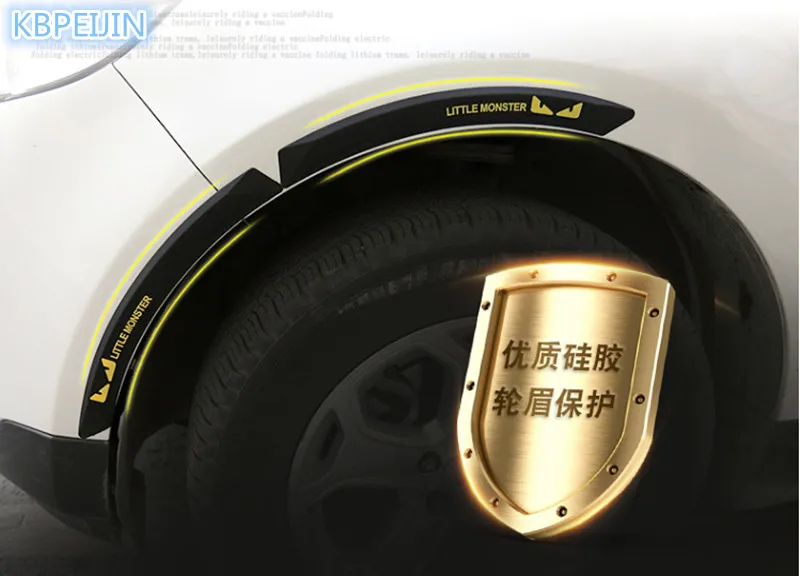 NEW 2Pcs Car Wheel eyebrow decorative Anti-collision Sticker for Cadillac srx cts ats escalade key emblem sts accessories | Автомобили и
