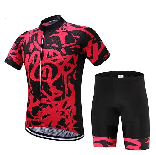jersey and pants Мужской костюм для велоспорта с коротким рукавом pro 9d гелевая накладка, набор для велоспорта, набор для команды mtb, одежда для велоспорта, одежда, одежда, облегающий костюм - Цвет: jersey and pants