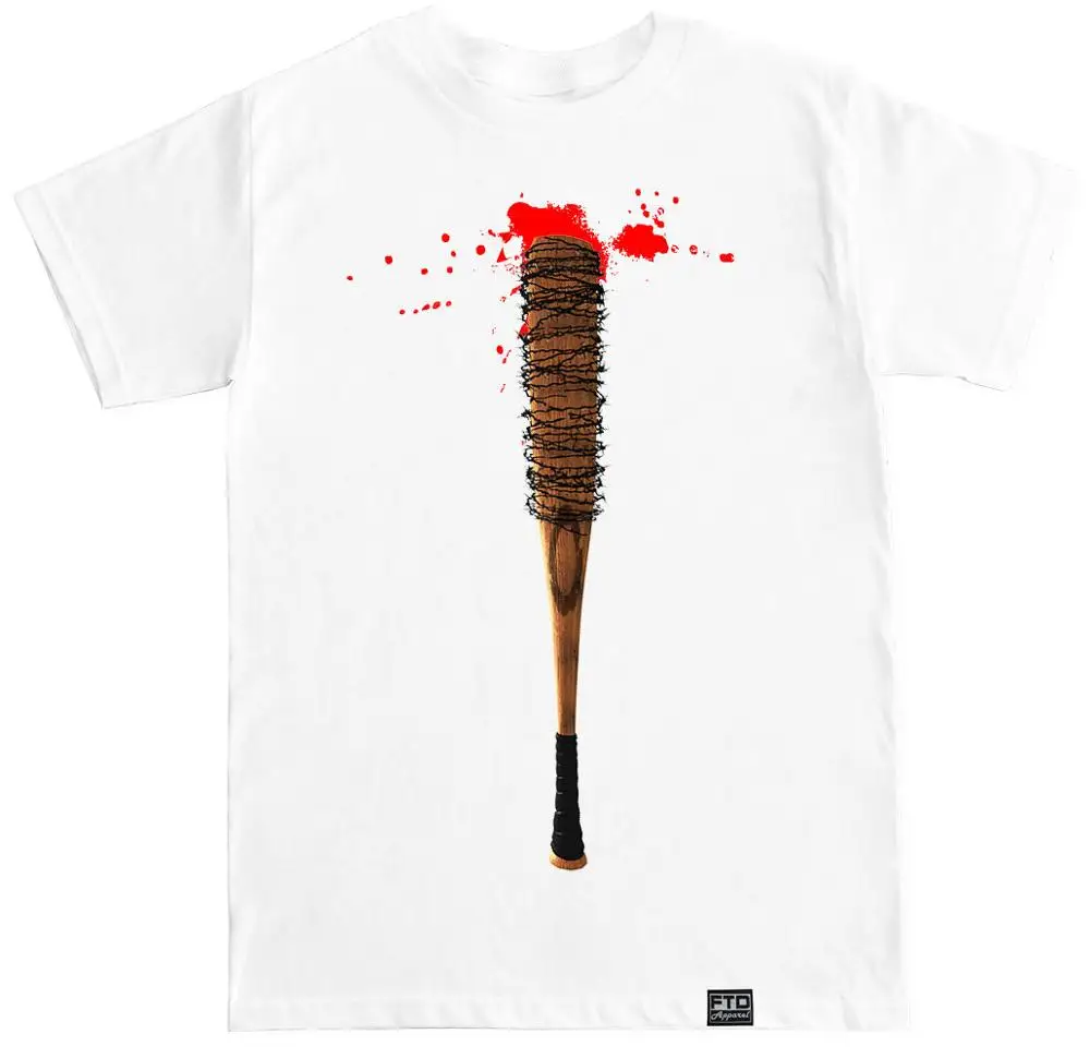 

Lucille Negan Twd Zombie Walking Costume Show Horror Funny Humor Mens T Shirt 2019 Summer Style Cotton Printing T Shirts