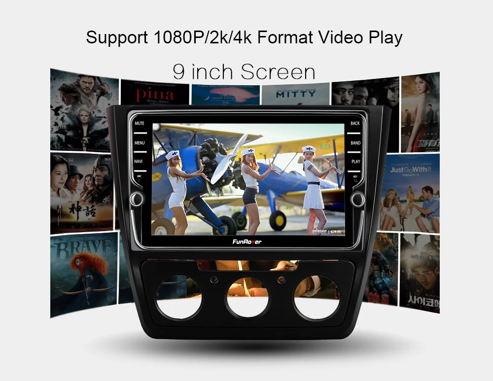 Funrover Восьмиядерный android 9,0 Автомобильный мультимедийный плеер для Skoda Yeti- 2 din автомобильный dvd стерео gps Радио Навигация DSP LTE