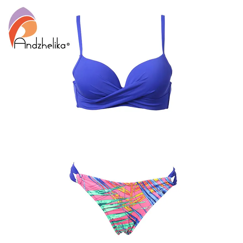 Andzhelika bikini 2018 новый женский купальник комплект бикини с эффектом пуш апп A73107|monokini