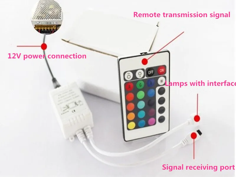 ИК-пульт дистанционного управления для светодиодной светильник ты RGB 5050 5 В 12 24 50