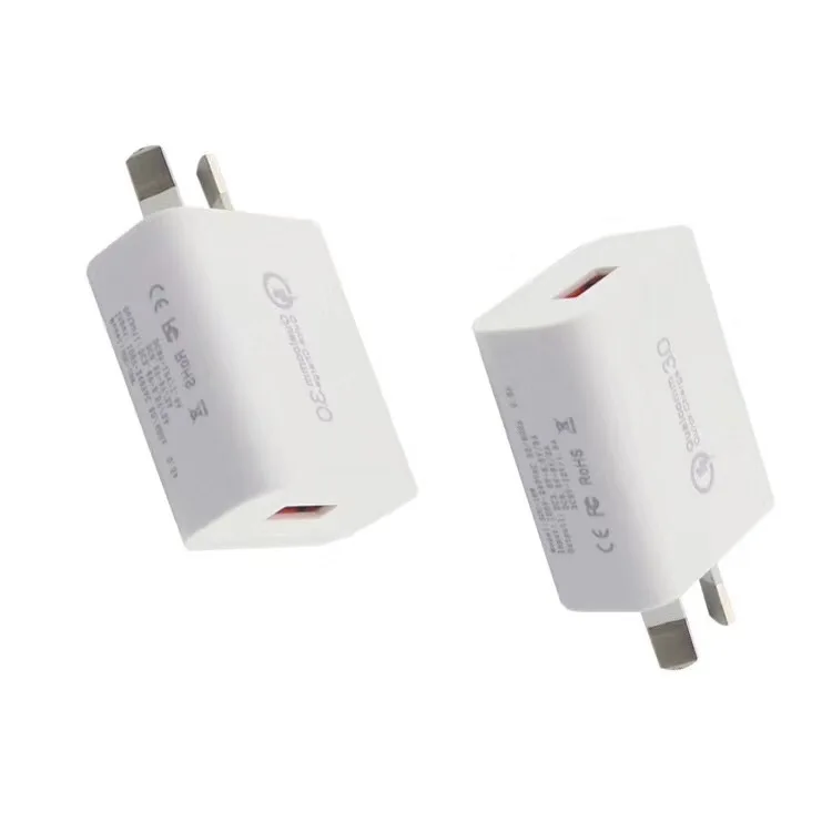 Быстрое зарядное устройство QC3.0 18 Вт USB домашнее дорожное настенное быстрое для