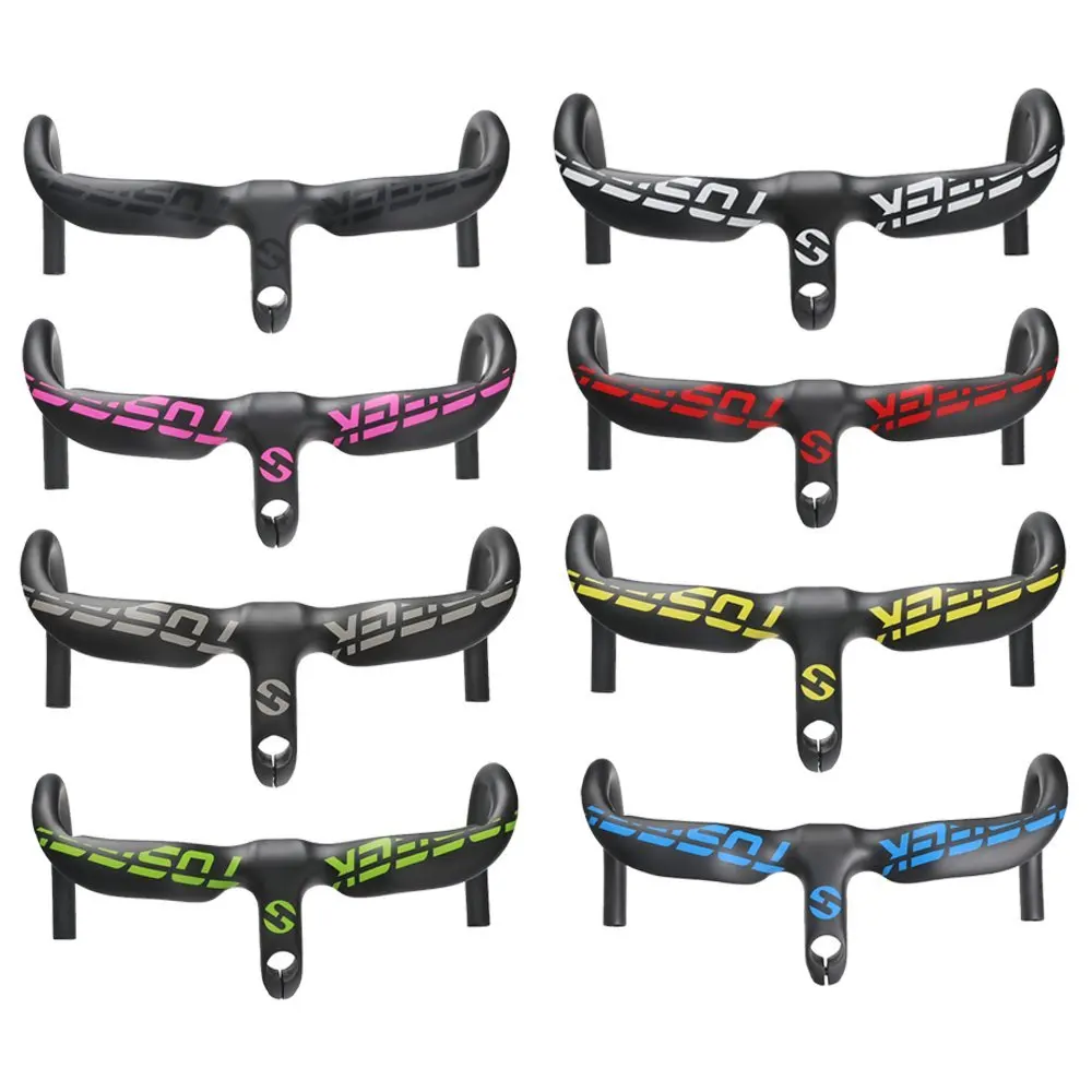 

TOSEEK Road Bicycles Full Carbon UD Matte Integrated Handlebar With Stem For Racing Road Bike