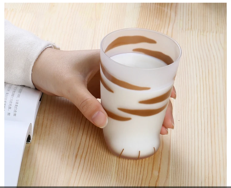 Instagram Горячая Coconeco милый кот коготь молоко кружка матовое Хрустальное стекло кафе кофе Taza Caneca котенок ноги ребенок дети чашка для завтрака