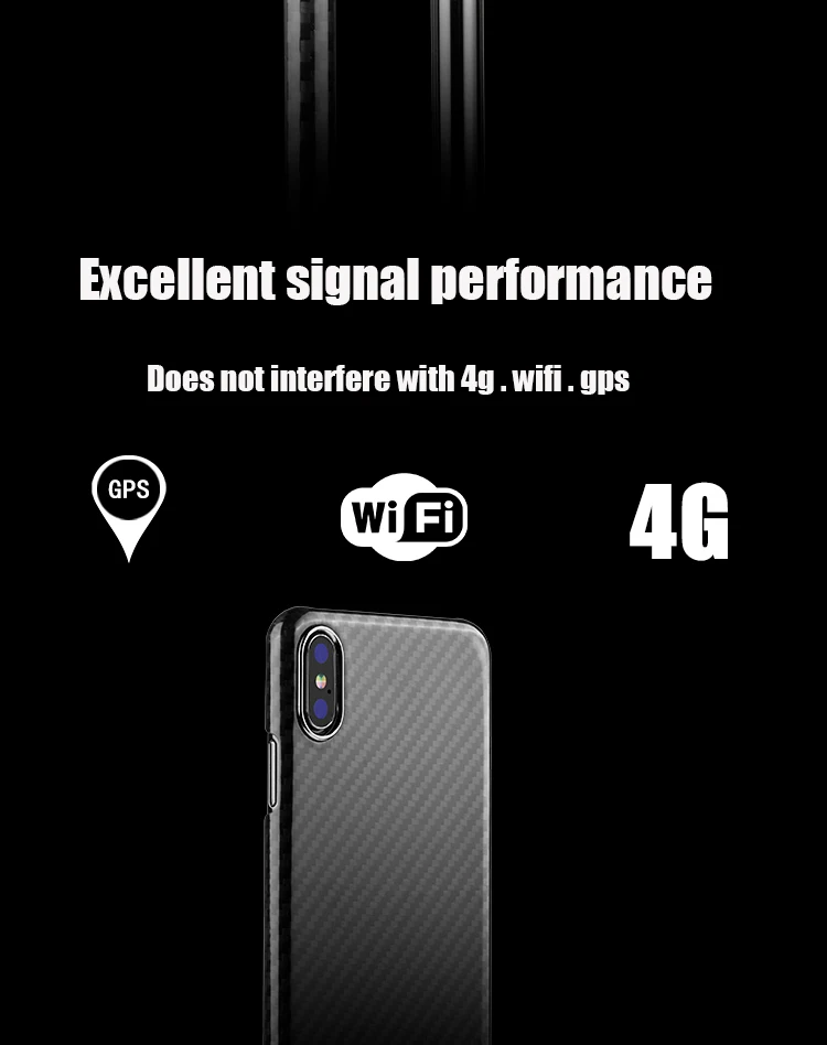 Роскошный Черный ударопрочный чехол ENMOV из настоящего углеродного волокна для