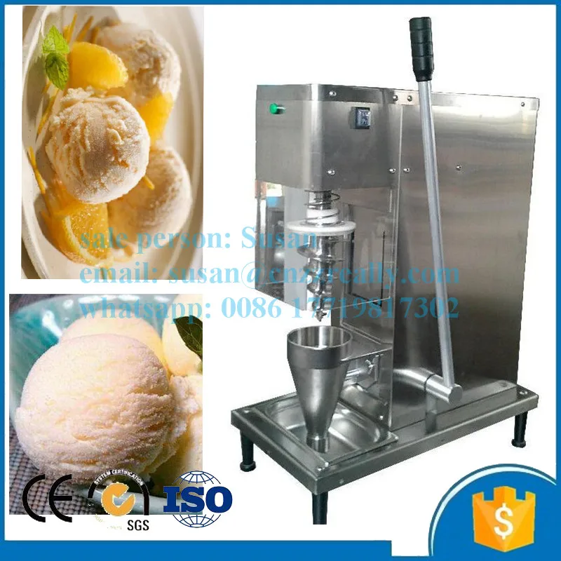 Настольная полуавтоматическая машина для Мороженое смешанные Руководство