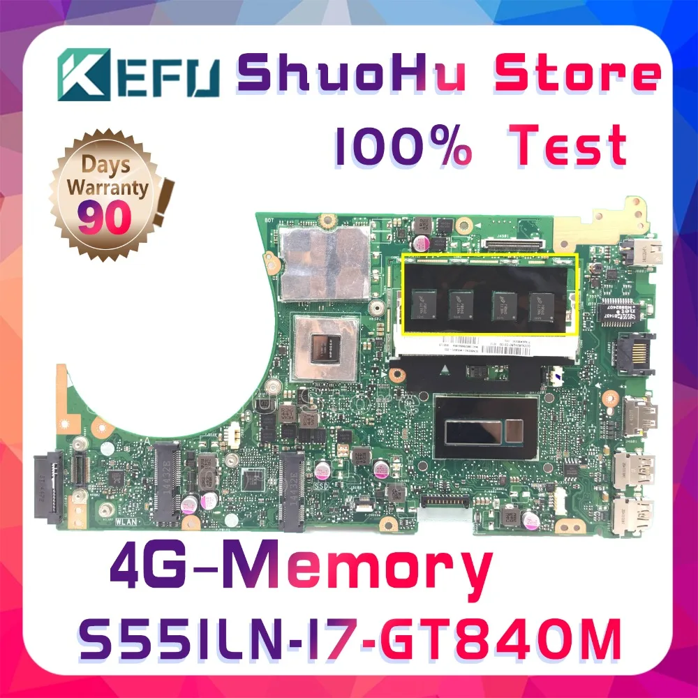 KEFU S551LN материнская плата для ноутбука ASUS S551LA S551L S551LB R553L протестированная 100%