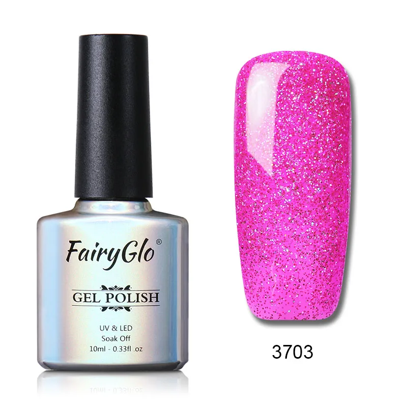 NHJ3703 FairyGlo, 10 мл, Neno, блестящий Гель-лак для ногтей, УФ-светодиодный, гибридный лак, впитываемый, Полуперманентная краска, Гель-лак для ногтей - Цвет: NHJ3703