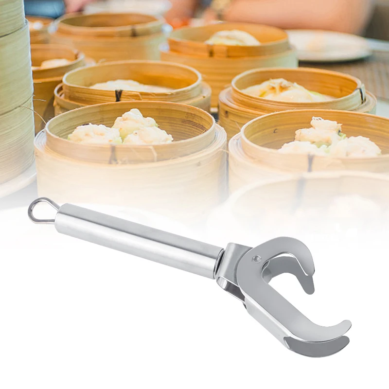 TOPINCN Kitchen Bowl Holder Stainless Steel Pot Pan Gripper Anti-Hot Clip Anti-Scald Plate Retriever | Дом и сад